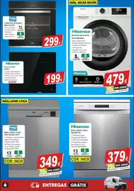Folheto BragaJAV Página 6: Forno multifunções beko bbim 13300xd €299,00, Máq. secar roupa hisense dhq e800bw2 €479,00