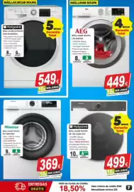 Folheto BragaJAV Página 7: Máq. lav/secar roupa hotpoint €549,00, Máq. lavar roupa hisense wf1q9041bw €369,00