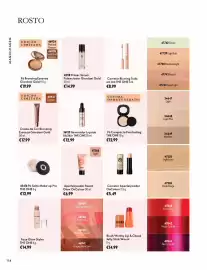 Catálogo Oriflame Página 114: Aperfeiçoador peach glow oncolour €6,99, Primer sérum potenciador giordani gold €14,99