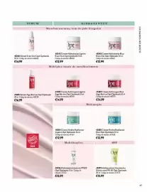 Catálogo Oriflame Página 41: Sérum age revive opt optimals €16,99, Sérum Even Out Opt Optimals €14,99