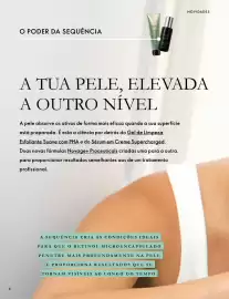 Catálogo Oriflame Página 6: O PODER DA SEQUÊNCIA NOVIAGE OVAGE NOVIDADES A TUA PELE, ELEVADA A OUTRO NÍVEL A pele absorve os