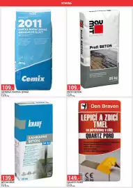 Baumax leták Strana 18: Cemix jádrová omítka jemná €109,00, Baumit Profi Beton €109,00