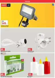 Baumax leták Strana 31: LED svíčka €25,00, Rozbočovač €99,00