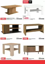 Baumax leták Strana 68: Stolek hill bílá lesk €1.499,00, Stolek mati €899,00
