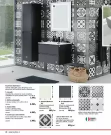 Bauhaus leták Strana 20: Slinutá dlažba Ciment černá €469,00, Slinutá dlažba Ciment bílá €469,00
