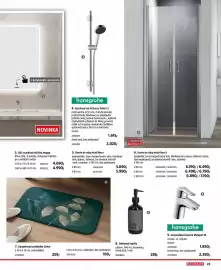 Bauhaus leták Strana 25: Ginko koupelnová předložka €169,00, Hansgrohe umyvadlová baterie mysport m €1.850,00