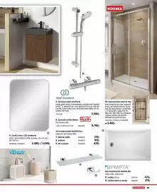 Bauhaus leták Strana 49: Senso zrcadlo s led osvetlenim €3.490,00, Avila sprchové dveře do niky €5.490,00
