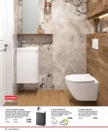 Bauhaus leták Strana 56: Skříňka s umyvadlem 40 Moduo €2.190,00, Mito Desse závěsné WC €3.490,00