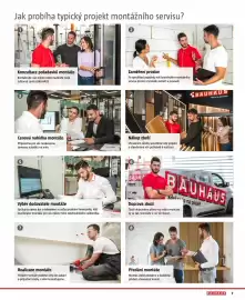 Bauhaus leták Strana 7: Jak probíha typický projekt montážního servisu? 2 Cam nixam Konzultace požadavků montáže Kontaktujte