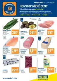 Makro leták týden 40 Strana 1: Maliny €167,00, Avokádo RTE €36,90