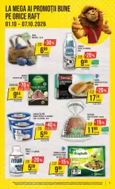 Catalog Mega Image săptămâna 40 Pagină 7: Edenia cordon bleu de pui €17,74, Covalact de țară €5,59