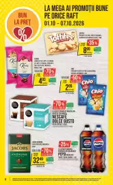 Catalog Mega Image săptămâna 40 Pagină 8: BUN LA PRET % LA MEGA AI PROMOŢII BUNE PE ORICE RAFT 01.10 - 07.10.2026 Toffifee