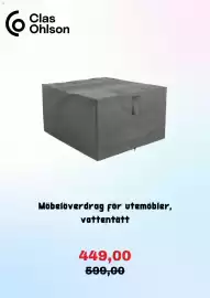 Clas Ohlson reklamblad Sida 5: Clas Ohlson möbelöverdrag för utemöbler €449,00