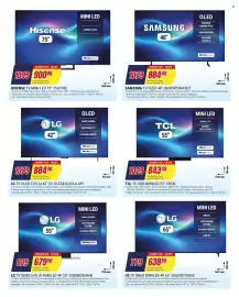 Volantino Trony Pagina 4: TCL TV SQD-MINILED 55" 55C8L €843,40, LG TV QNED MINILED 4K 65" €638,50