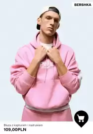 Bershka gazetka tydzień 40 Strona 7: Bluza z kapturem i nadrukiem Bershka €109,00