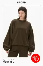 Cropp gazetka tydzień 40 Strona 10: Brązowa bluza basic Cropp €69,99