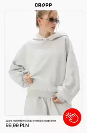Cropp gazetka tydzień 40 Strona 3: Szara melanżowa bluza oversize z kapturem Cropp €99,99