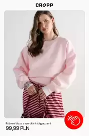 Cropp gazetka tydzień 40 Strona 8: Różowa bluza z szerokimi ściągaczami Cropp €99,99