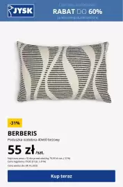 JYSK gazetka Strona 10: BERBERIS Poduszka ozdobna 40x60 beżowy €55,00