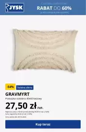 JYSK gazetka Strona 9: Poduszka ozdobna 40x60 beżowy €27,50