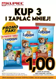 Kupiec gazetka tydzień 40 Strona 2: Ciastko Lubisie nadzienie czekoladowe €1,00