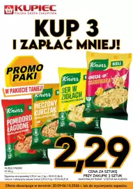 Kupiec gazetka tydzień 40 Strona 4: Nudle Knorr Cheese Carbonara €2,29