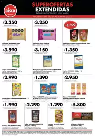 Folleto Disco Página 2: Favorita harina 0000 €2.950,00, La merced yerba mate €2.990,00