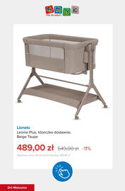 Smyk gazetka tydzień 40 Strona 10: Łóżeczko dostawne Leonie Plus Beige Taupe Lionelo €489,00