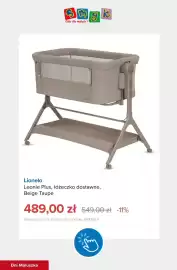 Smyk gazetka tydzień 40 Strona 10: Łóżeczko dostawne Leonie Plus Beige Taupe Lionelo €489,00