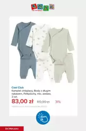 Smyk gazetka tydzień 40 Strona 2: Komplet chłopięcy body z długim rękawem półśpiochy mix zestaw 3-pak Cool Club €83,00
