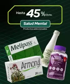 Catálogo Cruz Verde Página 3: Hasta 45% Dcto. Salud Mental Productos seleccionados Melipass Cápsulas Knop Me Armonyl Armony!