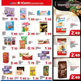 Volantino Il Centro Superstore Pagina 17: Nestlé Lion Cereali €1,99, Kellogg's Corn Flakes €2,49