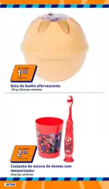Folheto Action semana 40 Página 16: Bola de banho efervescente €1,66, Conjunto de escova de dentes com temporizador €2,49