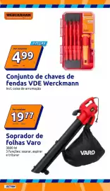 Folheto Action semana 40 Página 24: Conjunto de chaves de fendas VDE Werckmann €4,99, Soprador de folhas varo €19,77