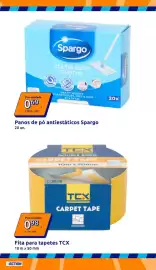 Folheto Action semana 40 Página 6: Fita para tapetes tcx €0,98, Panos de pó antiestáticos spargo €0,69