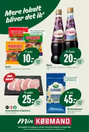 Min Købmand tilbudsavis uge 40 Side 1: Klovborg Skæreost €45,00, Haribo €10,00