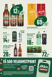 Min Købmand tilbudsavis uge 40 Side 11: Pepsi, Faxe Kondi eller Mirinda €18,00, Monster €14,00