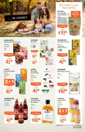 Prokopp Flugblatt Seite 5: Landgarten Bio Schoko Naschfrüchte €2,79, Curcama Fünf Elemente Bio Essenz €13,99