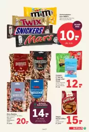 SPAR tilbudsavis uge 40 Side 30: Pågen Kanel Gifflar €15,00, Chokoladebar eller M&M's €10,00