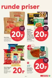 SPAR tilbudsavis uge 40 Side 7: KiMs Chips eller Snacks +50% €20,00, Kalvesteak af Yderlår af Dansk Kalv €20,00