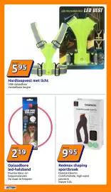 Action folder week 41 Pagina 16: Hardloopvest met licht €5,95, Oplaadbare led-halsband €2,19