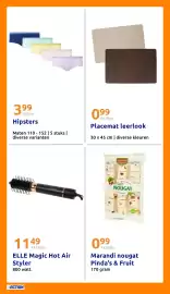 Action folder week 41 Pagina 22: Marandi nougat Pinda's & Fruit €0,99, ELLE Magic Hot Air Styler €11,49
