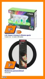 Action folder week 41 Pagina 29: LSC Smart Connect slimme spots €9,95, Redstone pannendeksels €3,97