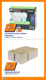 Action folder week 41 Pagina 4: LSC Smart Connect slimme ledlampen €9,95, Opbergmandenset €3,99