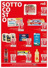 Volantino PRO7 Supermercati Pagina 2: Granarolo latte uht parzialmente scremato €0,87, Kraft fettine classiche €1,97