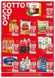 Volantino PRO7 Supermercati Pagina 3: Coca-Cola classica/zero €2,67, Yoga succhi vari gusti €0,97
