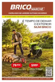 Folheto Bricomarché Página 1: Motoserra podadora a gasolina €79,90, Conjunto motoenxada + roçadora a gasolina vito €599,00