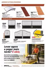 Folheto Bricomarché Página 16: Portão de ferro gendarme €369,00, Alpendre genoa €47,99