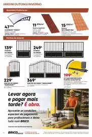 Folheto Bricomarché Página 16: Portão de ferro gendarme €369,00, Alpendre genoa €47,99