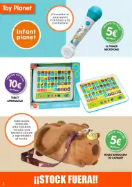Catálogo Toy Planet Página 2: Toy Planet bolso bandolera de capibary €5,00, Tablet aprendizaje €10,00